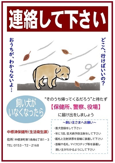 迷子のポスター