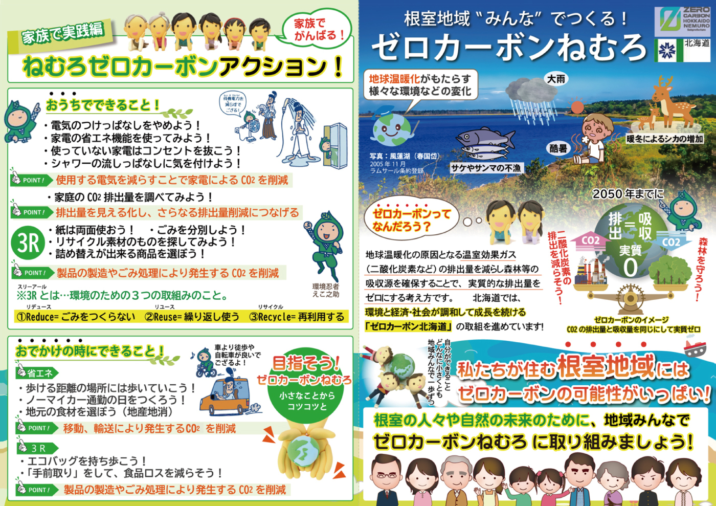 ゼロカーボンねむろ - 根室振興局保健環境部環境生活課