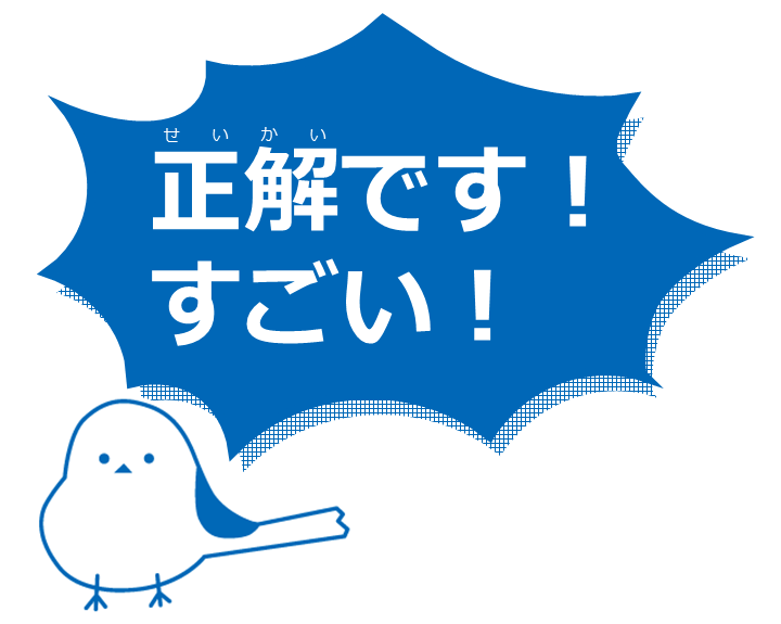 正解です！すごい！