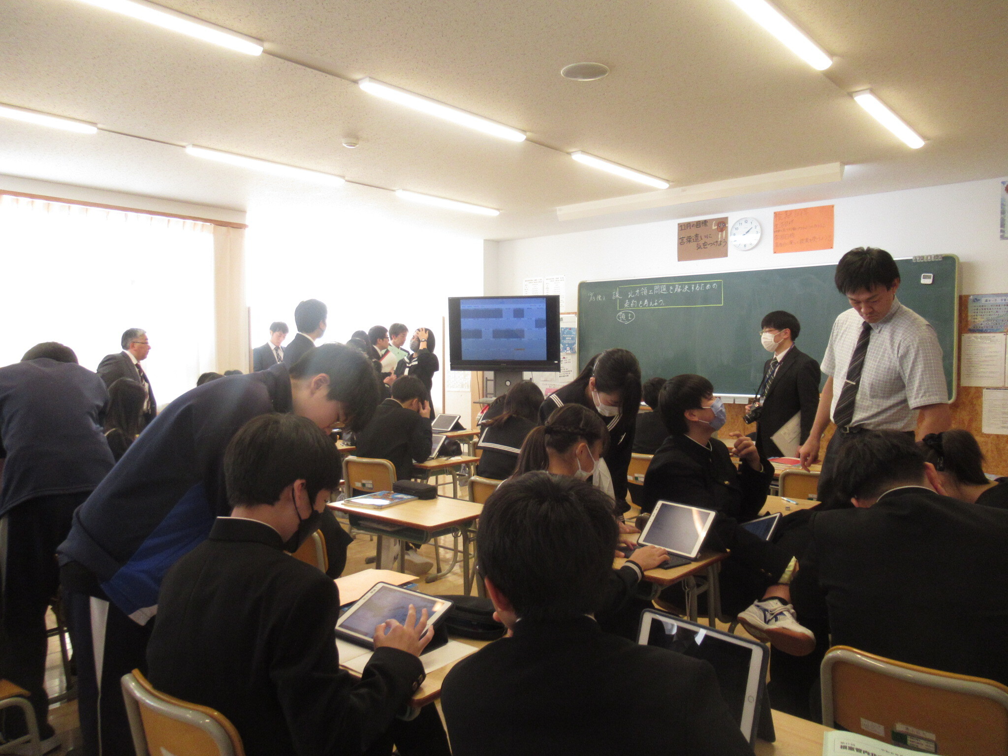 羅臼町立知床未来中学校　2年生